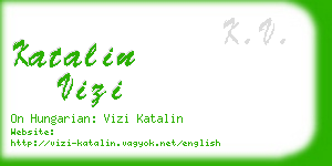 katalin vizi business card